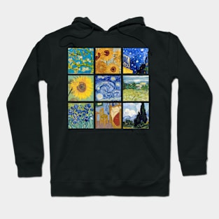 Van Gogh Paintings Sunflowers Starry Night Hoodie